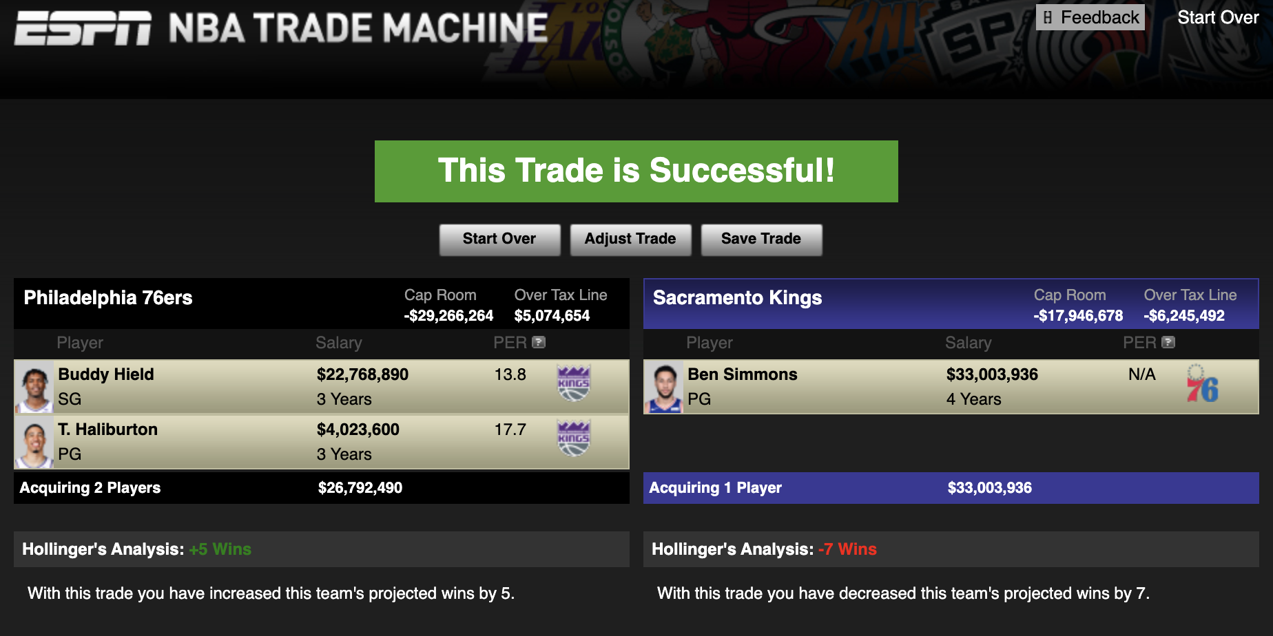 trade machine 76ers 1vys3cjccktvf1ghaau8z0w6wt | Who is the ideal co-star for 76ers All-Star Joel Embiid in a potential Ben Simmons trade? | The Paradise News